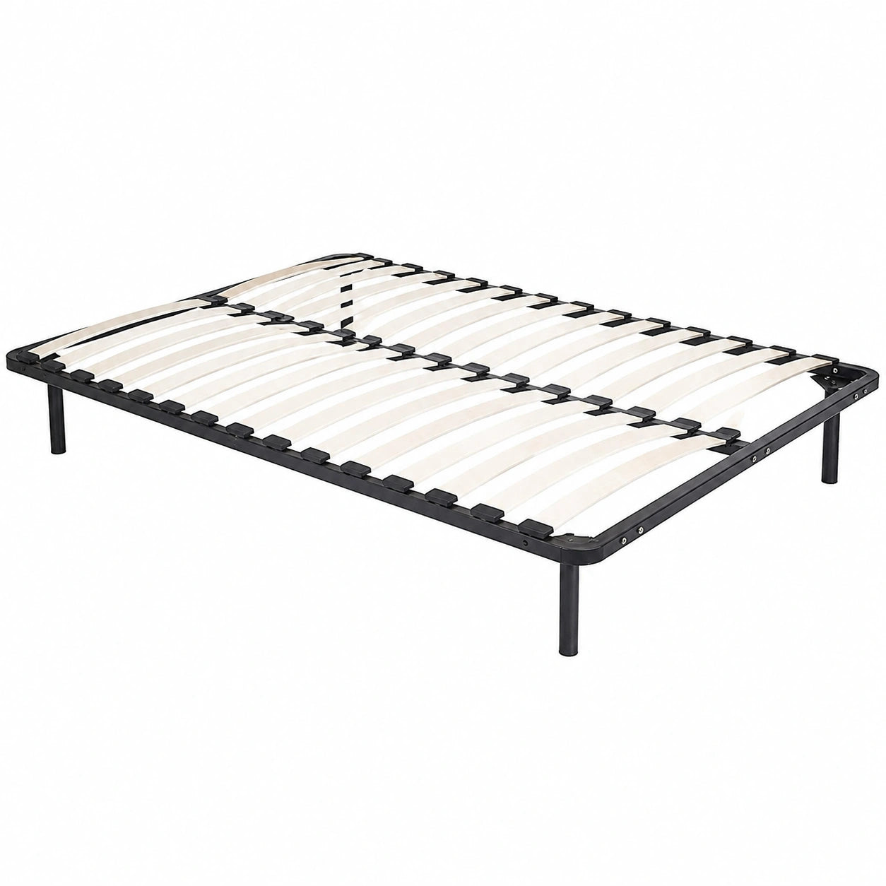 Meuble polyvalent, avec sommier, 120 x 190 cm, coloris noir, pour les espaces de vie