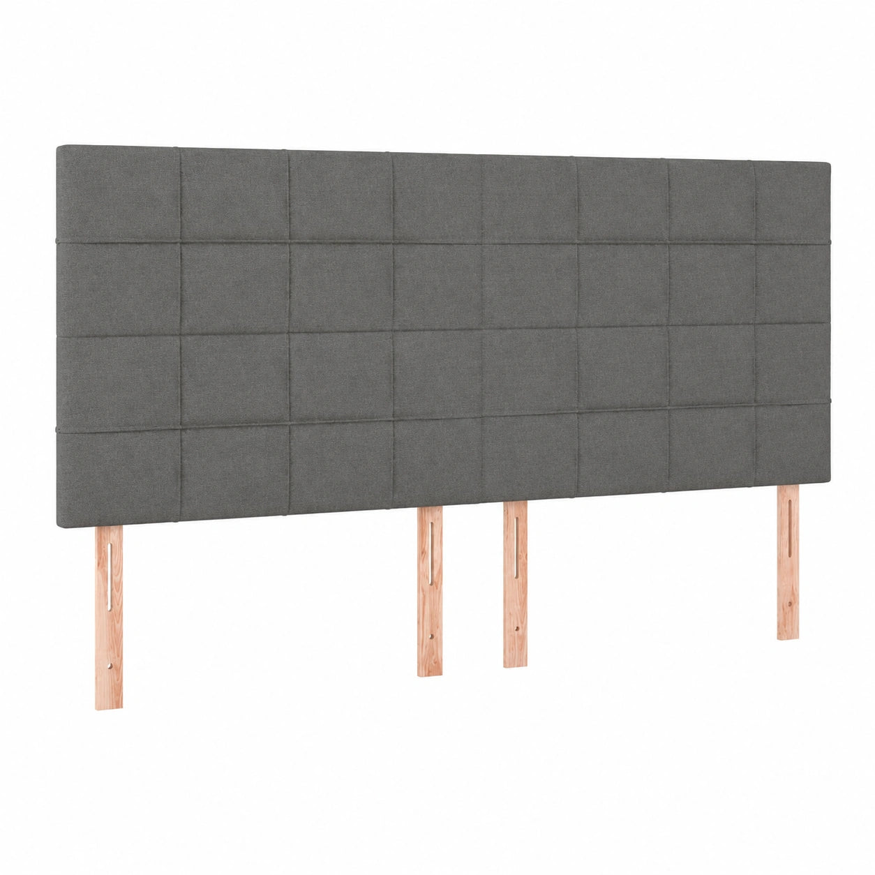 Lit, en tissu, coloris gris, pour la chambre