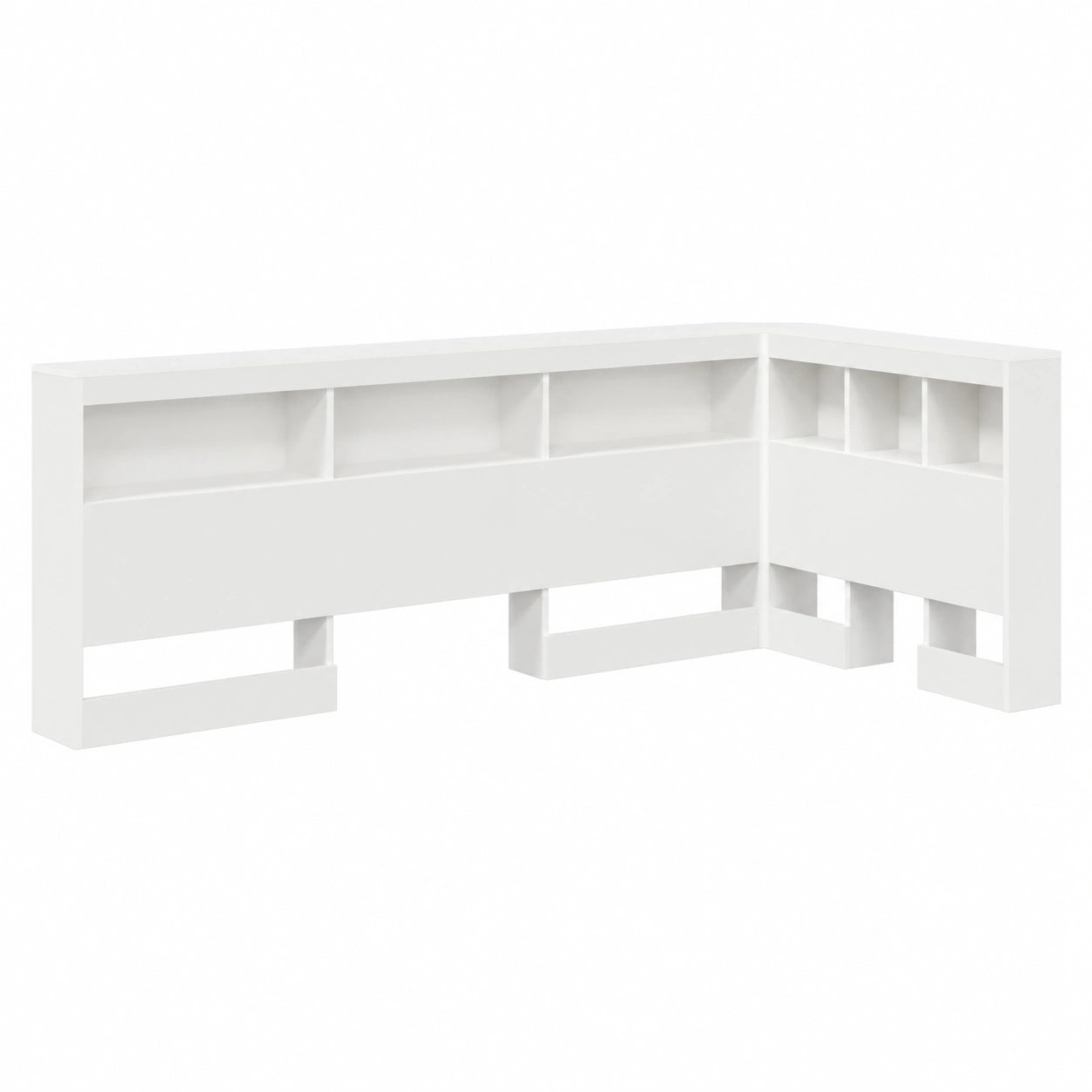Lit, avec rangement, coloris blanc, pour la chambre