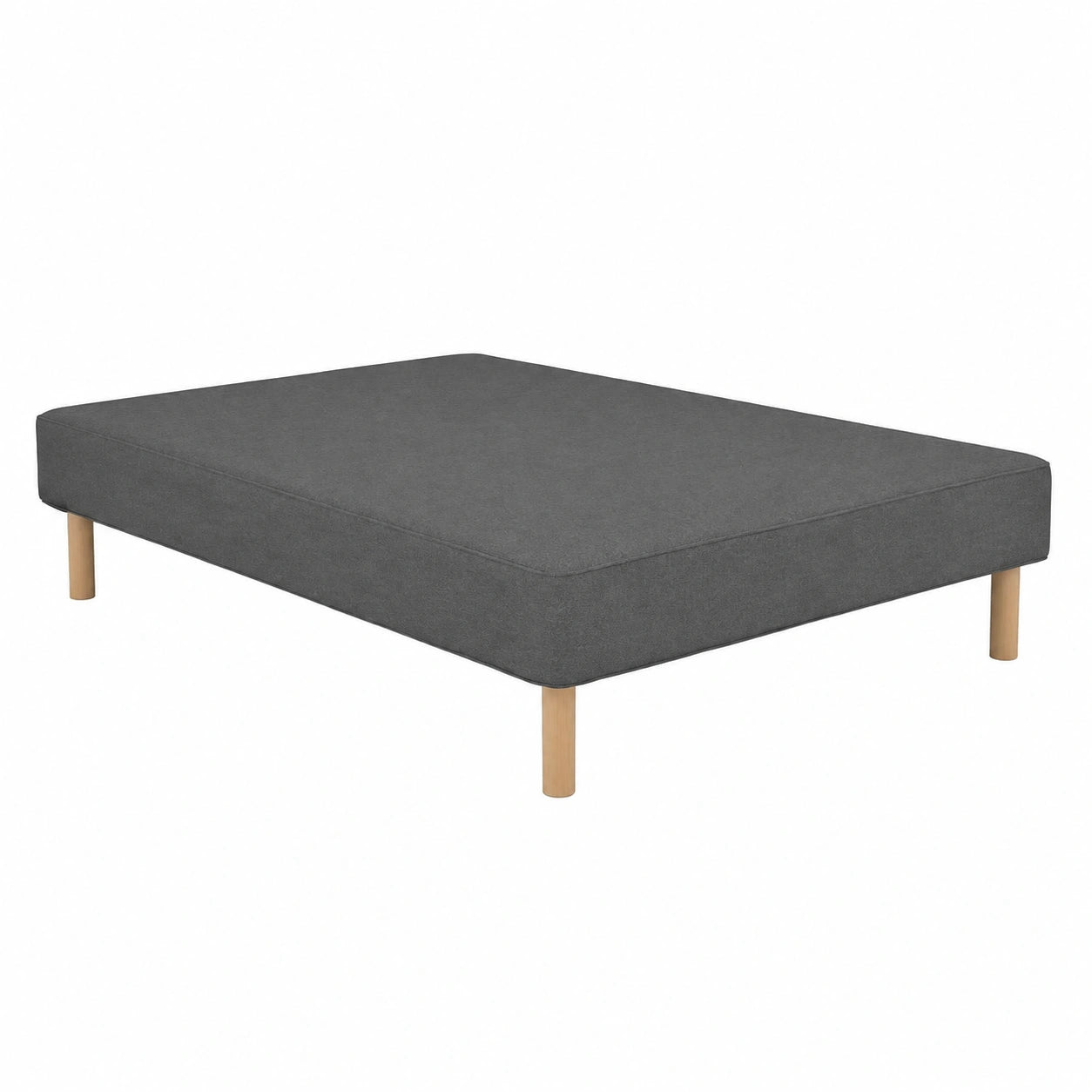 Tapis, avec sommier, 140 x 190 cm, coloris gris, pour les espaces intérieurs ou extérieurs