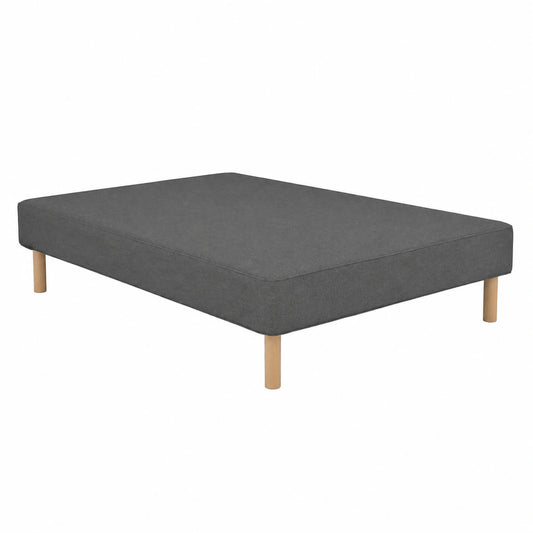 Tapis, avec sommier, 140 x 190 cm, coloris gris, pour les espaces intérieurs ou extérieurs