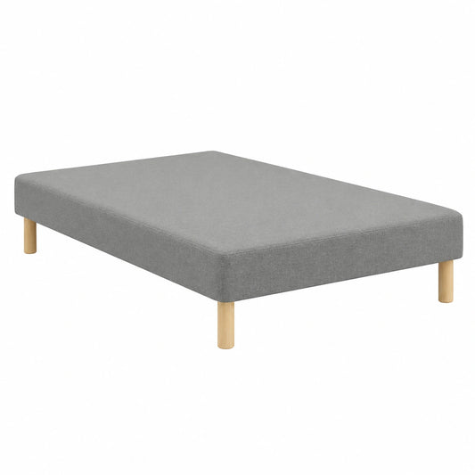Tapis, avec sommier, 160 x 200 cm, coloris gris, pour les espaces intérieurs ou extérieurs