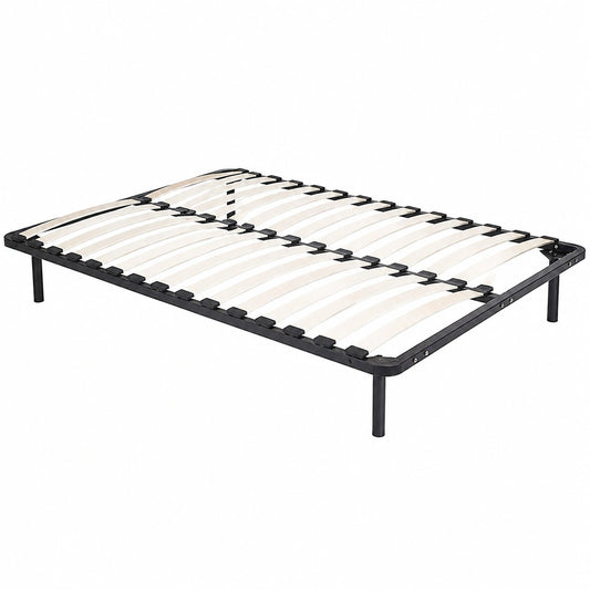 Meuble polyvalent, avec sommier, 120 x 190 cm, coloris noir, pour les espaces de vie
