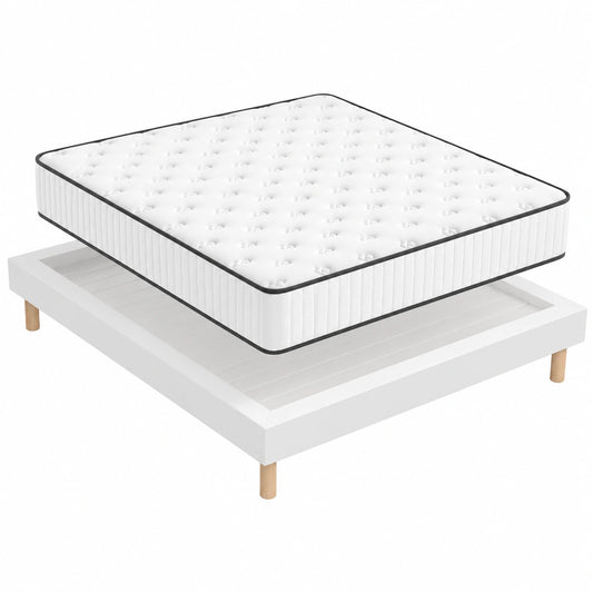 Matelas, avec sommier, 160 x 200 cm, pour la chambre