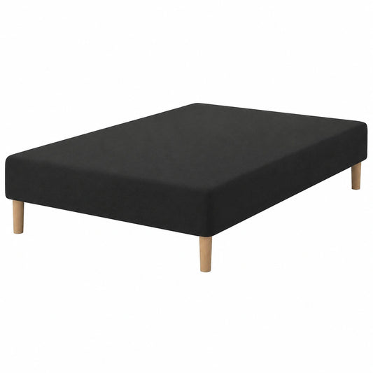 Tapis, avec sommier, 130 x 190 cm, coloris noir, pour les espaces intérieurs ou extérieurs