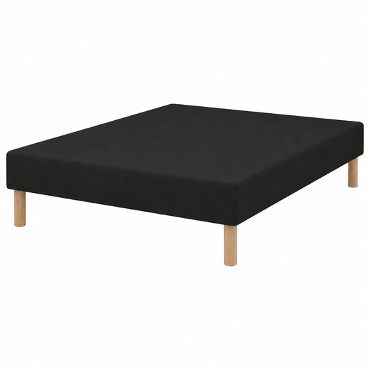 Tapis, avec sommier, coloris noir, 130 x 190 cm, pour les espaces intérieurs ou extérieurs