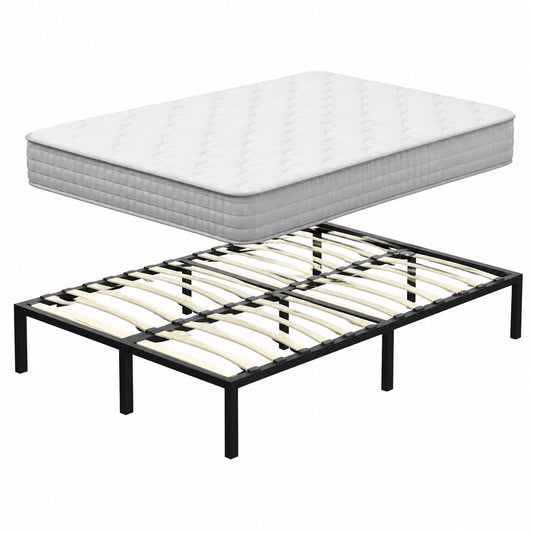 Lit, 2 places, avec sommier, 120 x 190 x 20 cm, pour la chambre